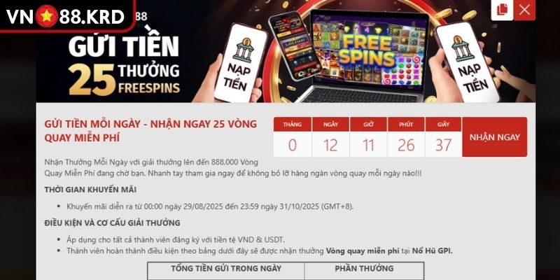 Khuyến mãi cho lần nạp thứ hai